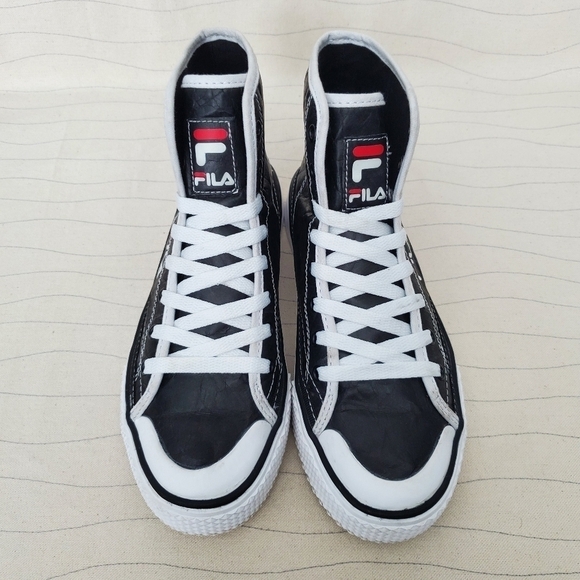 Fila Womens Monroe Mid SP Shoes Black White Casual Sneakers 5CM01101-014 Sz 7.5 - Picture 3 of 11
